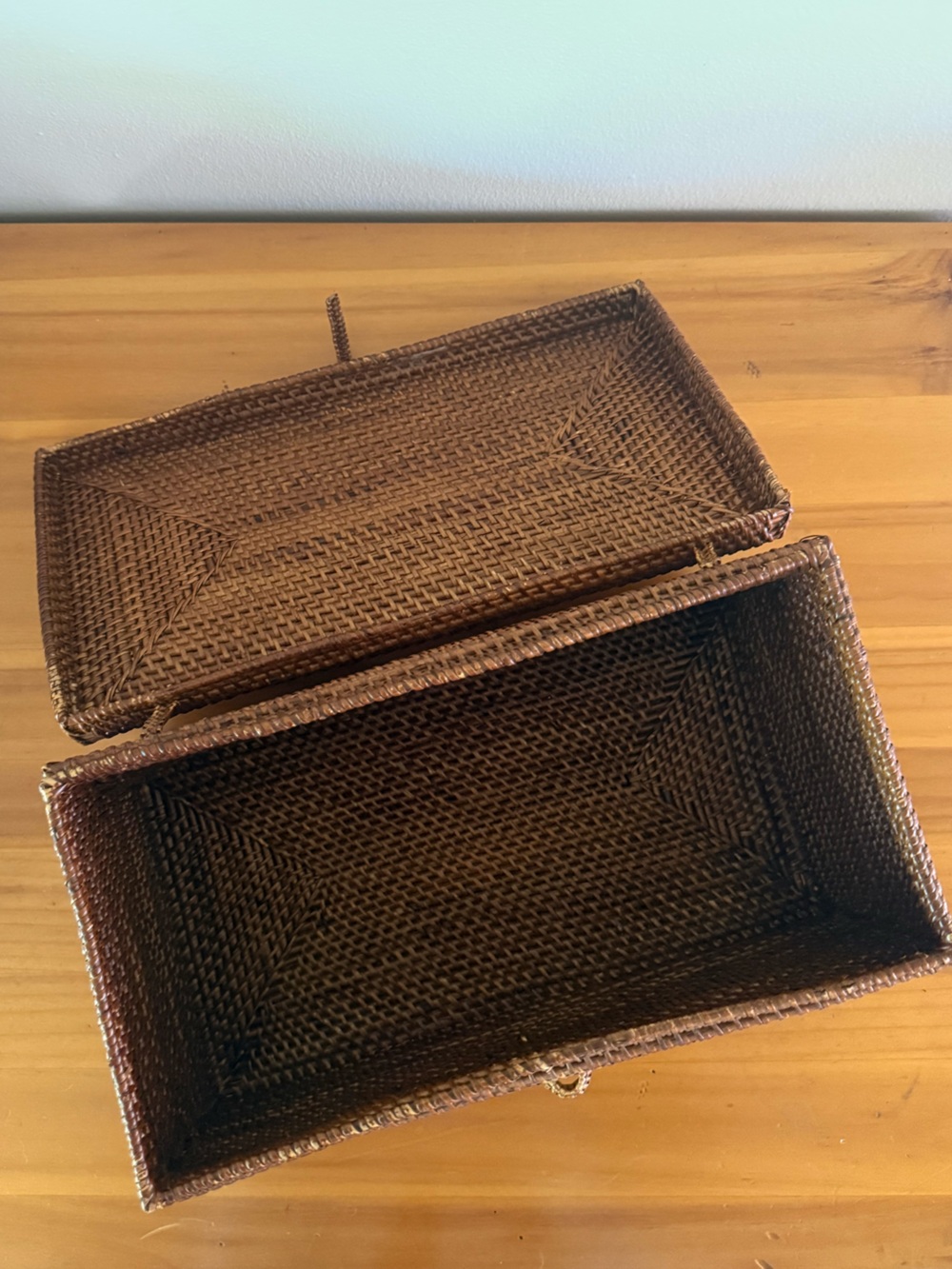 Woven Rattan Storage Box - Picture 6 of 6